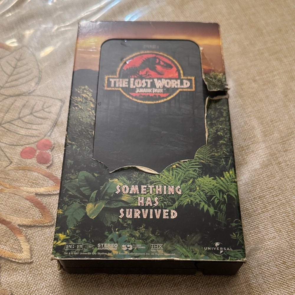 The Lost World Jurassic Park VHS Movie